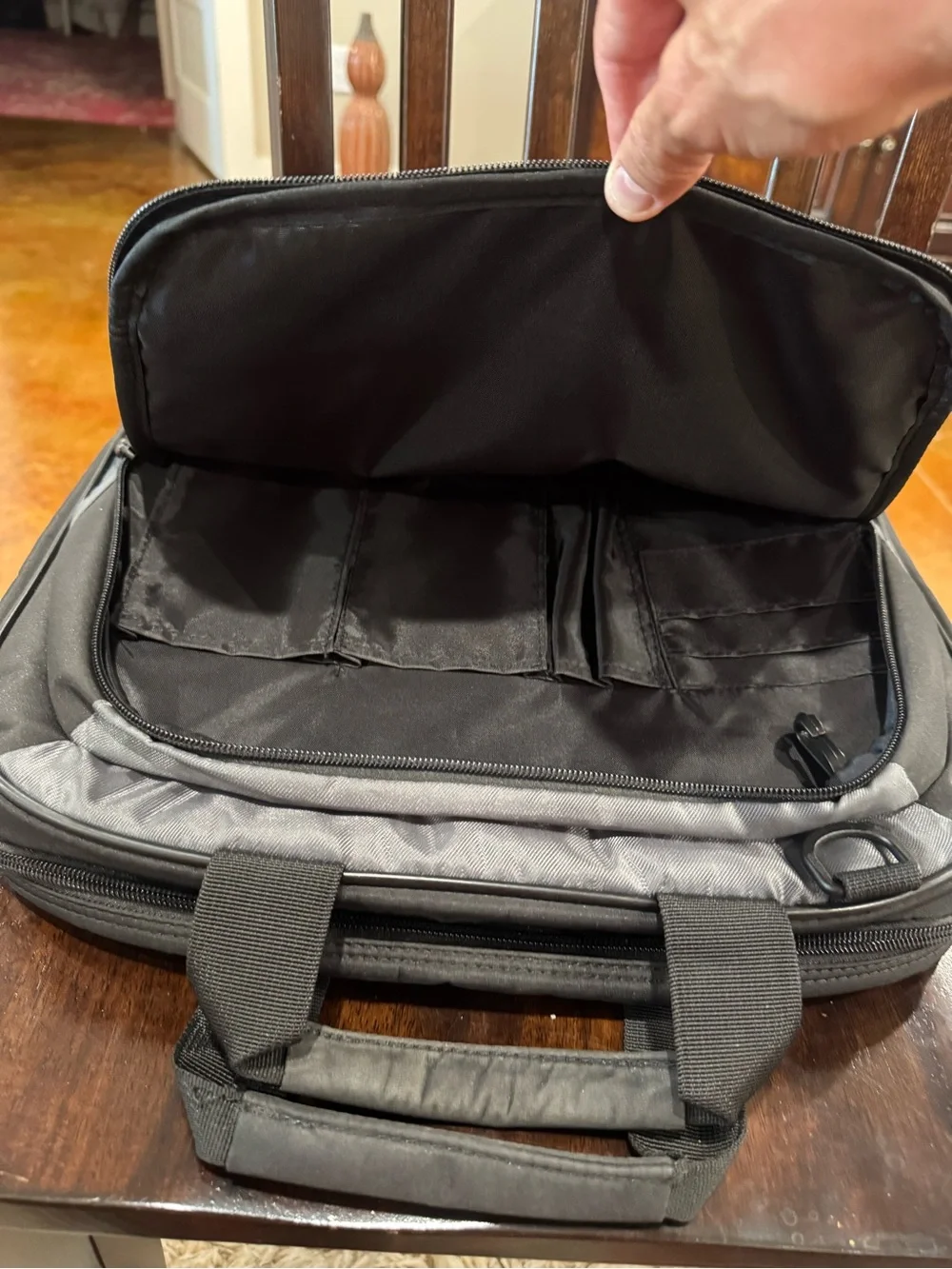 Targus Two-Tone Gray and Black Laptop Briefcase